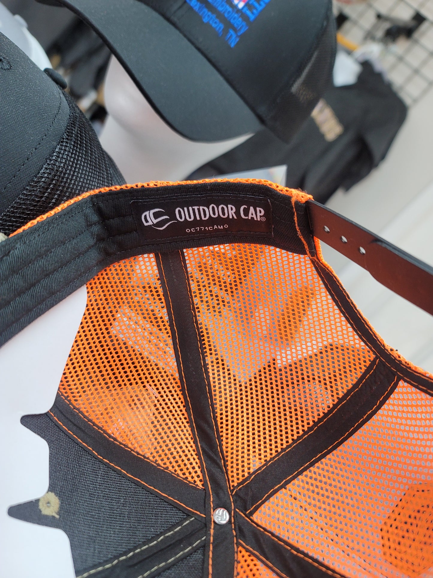 Smokey with Tri-Star  on Camo Cap