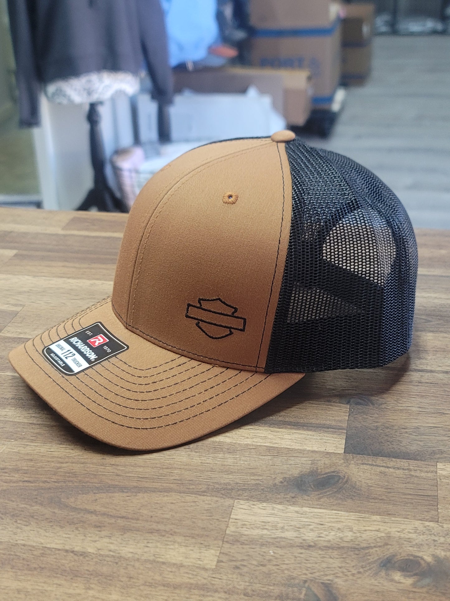 Richardson 112 Snapback, Embroidered Shield